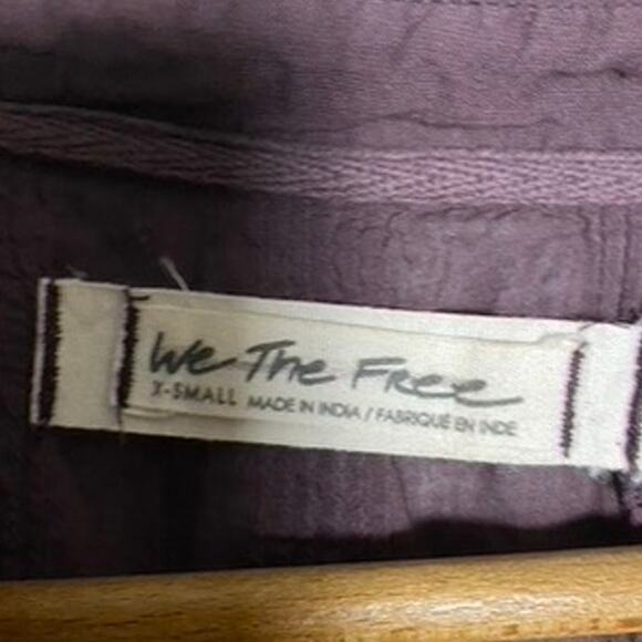 Free People Victorian Buttondown Pure Cotton Lace Detail Oversized Tunic Top - Picture 6 of 11